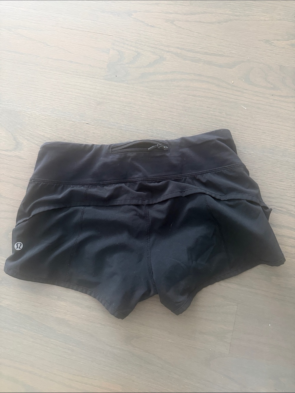 lululemon athletica Black Layered Skirt-Style Athletic Shorts - Picture 2 of 3